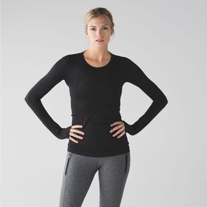 Lululemon run swiftly tech long sleeve in black